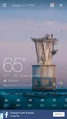 Weather android App screenshot 1